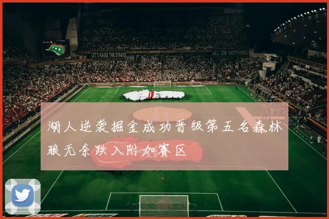 湖人逆袭掘金成功晋级第五名森林狼无奈跌入附加赛区
